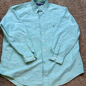Ralph Lauren Dress Shirt Men's 17.-34/35 Long Sleeve Yarmouth Color Pony